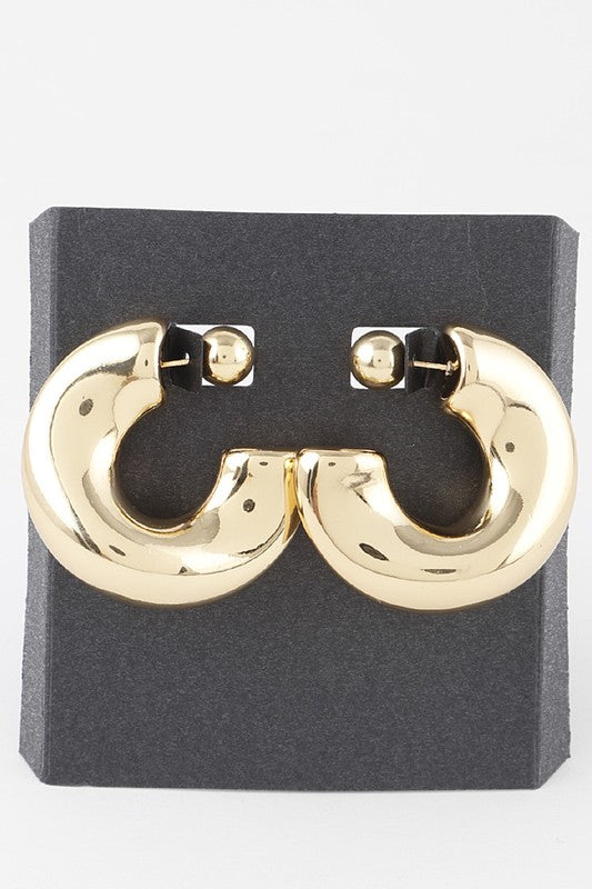 Shiny Gold Bulk Hoop Earrings